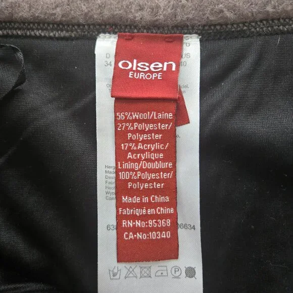 Olsen Europe Wool Blend Suit • Blazer + Skirt • Size US 2 - Picture 10 of 13